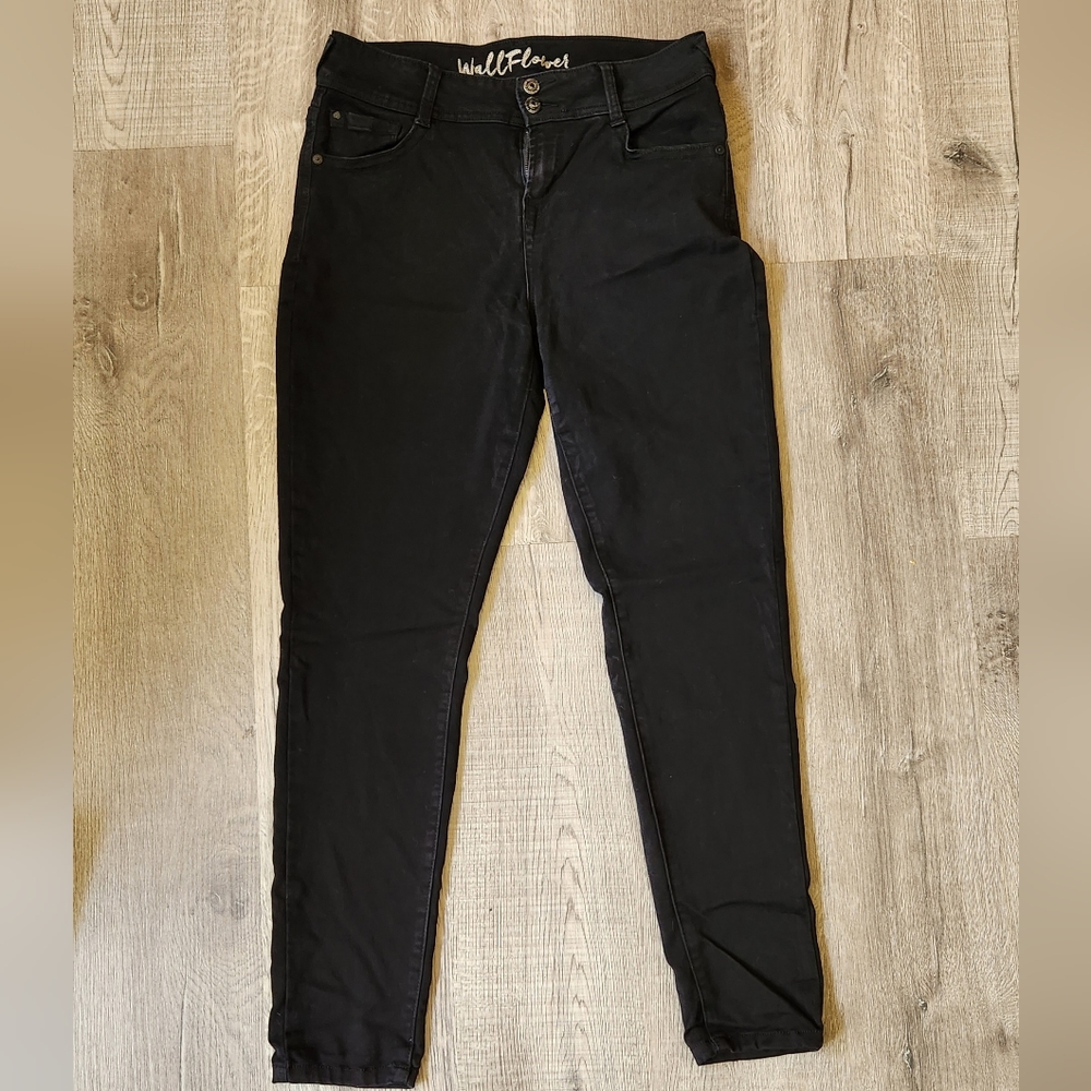 Women's High Waisted Black Jeans